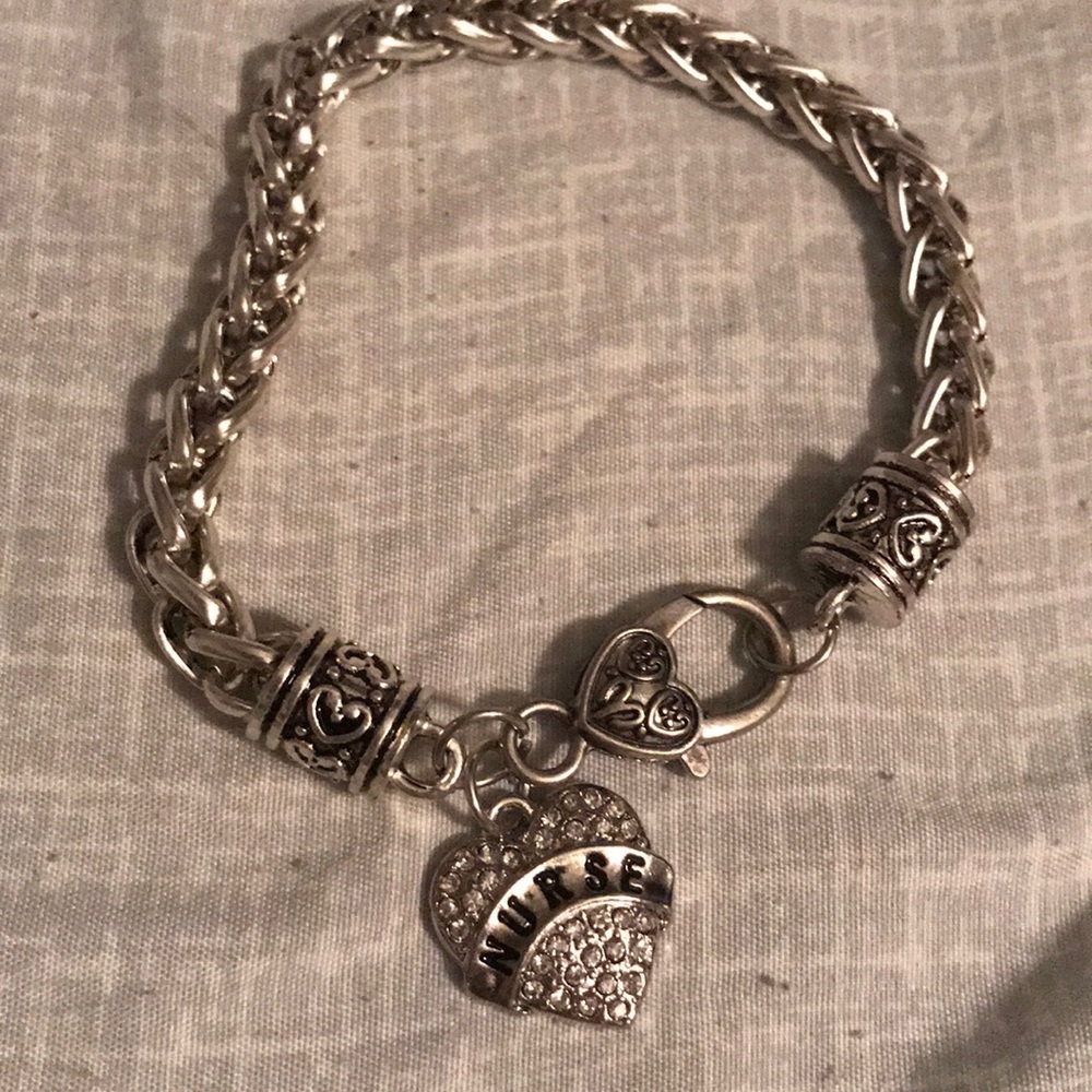 Silver Nurse bracelet. Super cute for any nurse
